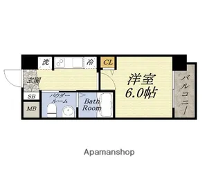 エグゼ大阪ドーム【5階】の間取り