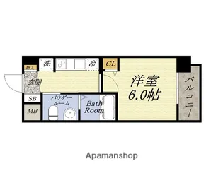 エグゼ弁天町【1階】の間取り