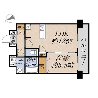 プレサンスOSAKA DOMECITYビーツ【14階】の間取り