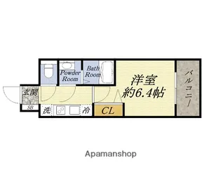 1Kの間取り画像