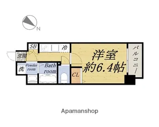 ジアコスモ九条シエル【9階】の間取り