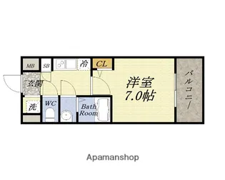 アスヴェル大阪サウスキャナル【6階】の間取り
