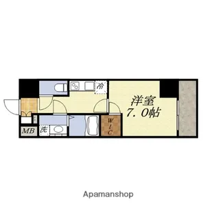 エスプレイス大阪ガルフレジデンス【12階】の間取り