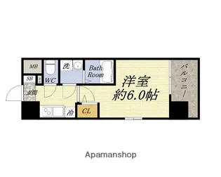 エスリード弁天町ポートヴィラ【9階】の間取り