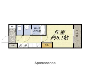 VITA弁天町【10階】の間取り