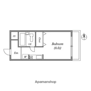 南堀江レヂデンス【5階】の間取り