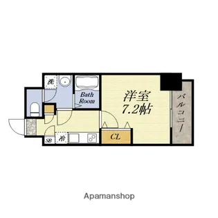 ファーストフィオーレ九条Ⅲ【12階】の間取り