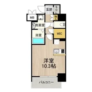 メルディア大正D.C.【13階】の間取り