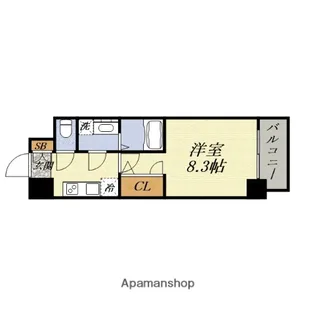 1Kの間取り画像