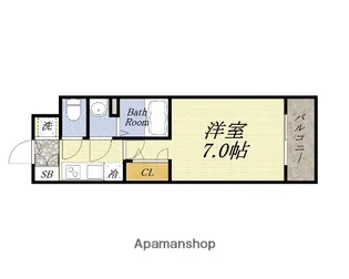 SーRESIDENCE大阪九条NORTH【2階】の間取り