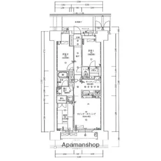 大阪ベイレジデンス【15階】の間取り