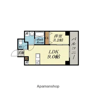 LA BENTEN【7階】の間取り