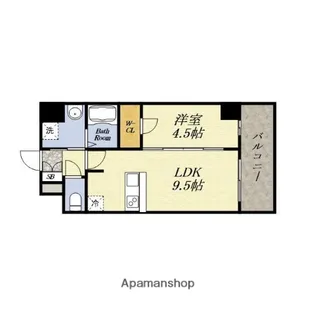 プレサンス DOMECITY コレーレ【8階】の間取り