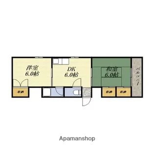 一岡ハイツ池島【4階】の間取り