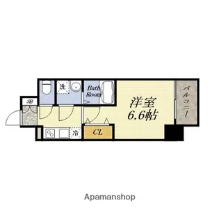 レジュールアッシュ アーバンイール【10階】の間取り