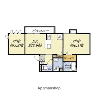 RED SUN【1階】の間取り