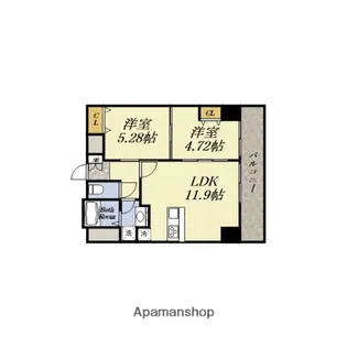 レジデンス朝潮橋【2階】の間取り