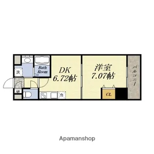 レジデンス朝潮橋【7階】の間取り