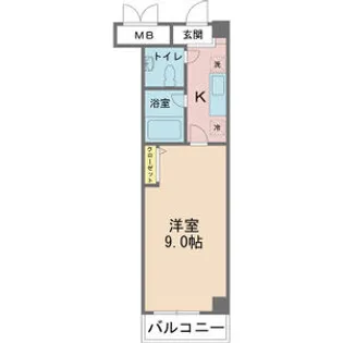 GRAN PINO 立売堀【0802号室】の間取り