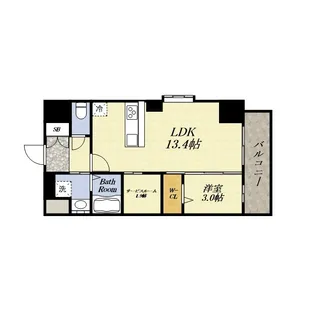 プレサンスNEO九条ディアシス【0403号室】の間取り
