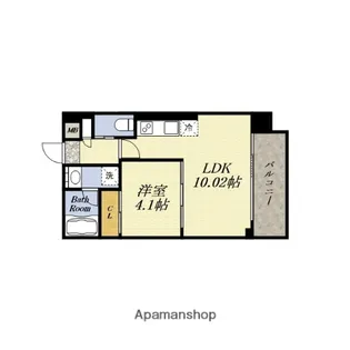 プレジオ弁天町【7階】の間取り