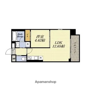 プレジオ弁天町【15階】の間取り