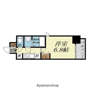 フォーリアライズ大正ノーブル【3階】の間取り