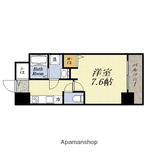 ベイサイドパークOSAKAノースレジデンシス【6階】の間取り