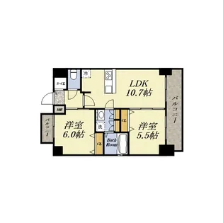 ベイサイドパークOSAKAサウスレジデンシス【15階】の間取り