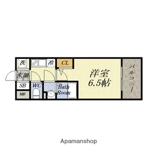 エスリード弁天町桜通レジデンス【6階】の間取り