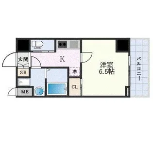 ララプレイス京町堀プロムナード【0602号室】の間取り