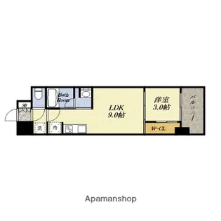 大阪府大阪市淀川区宮原1丁目【マンション】の間取り