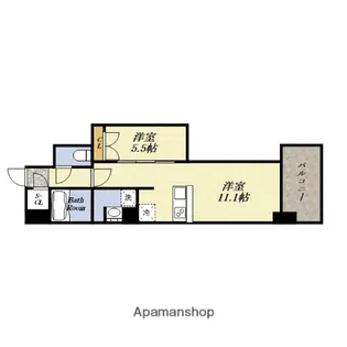 大阪府大阪市淀川区宮原1丁目【マンション】の間取り