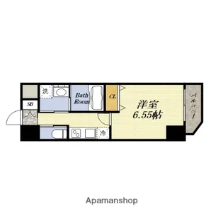 クローバー・グランツ弁天町【9階】の間取り