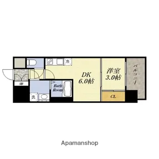 レジュールアッシュアーバンリッシュ【4階】の間取り