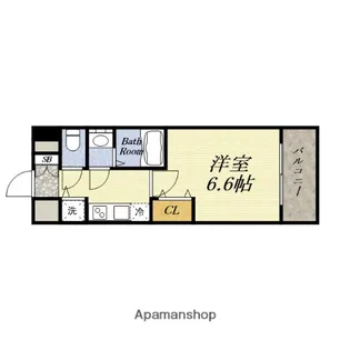 レジュールアッシュ アーバンリッシュ【7階】の間取り