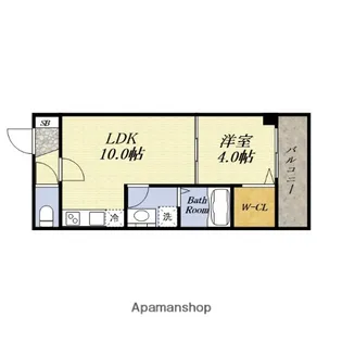 RAFFINE大阪九条【2階】の間取り