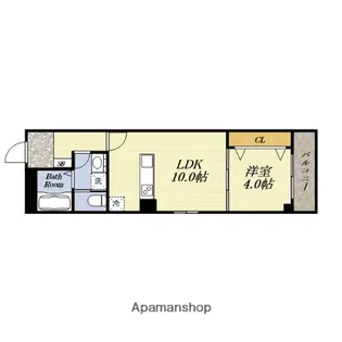 RAFFINE大阪九条【2階】の間取り
