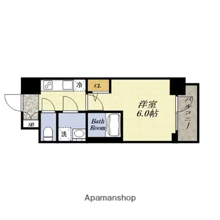 1Kの間取り画像