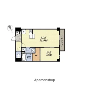 SOLASIA residence九条【1階】の間取り