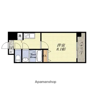 大阪府大阪市西区本田2丁目【マンション】の間取り