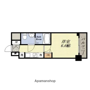 エグゼ大阪CITYアインツ【4階】の間取り