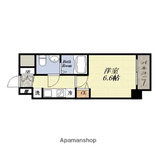 エグゼ大阪CITYアインツ【7階】の間取り