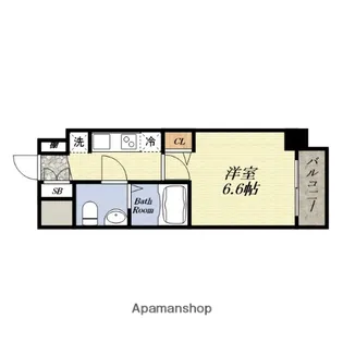 エグゼ大阪CITYアインツ【8階】の間取り