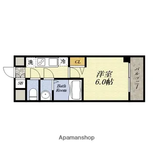 1Kの間取り画像