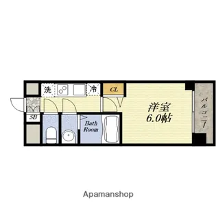 1Kの間取り画像