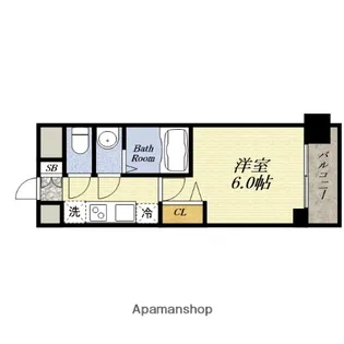 プレサンス大正エミナンス【5階】の間取り