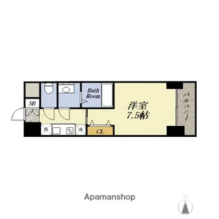 ソルテラス大阪BAY STATION SIDE 【2階】の間取り