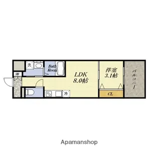 セオリー大阪ハーバーDOOR 【5階】の間取り