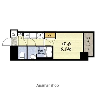 ALIVIS福島海老江【12階】の間取り